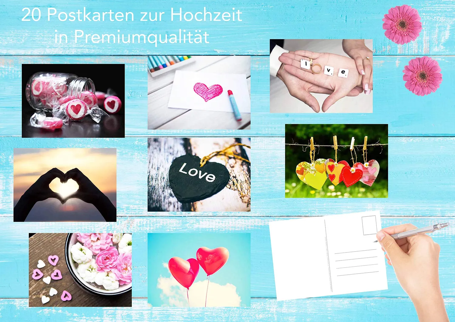 Edition Seidel huwelijk postkaarten set 52 stuks A6 liefde