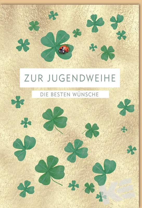 Kurt Eulzer 17-1159 jeugdinwijding kaart klaver 1 stuk