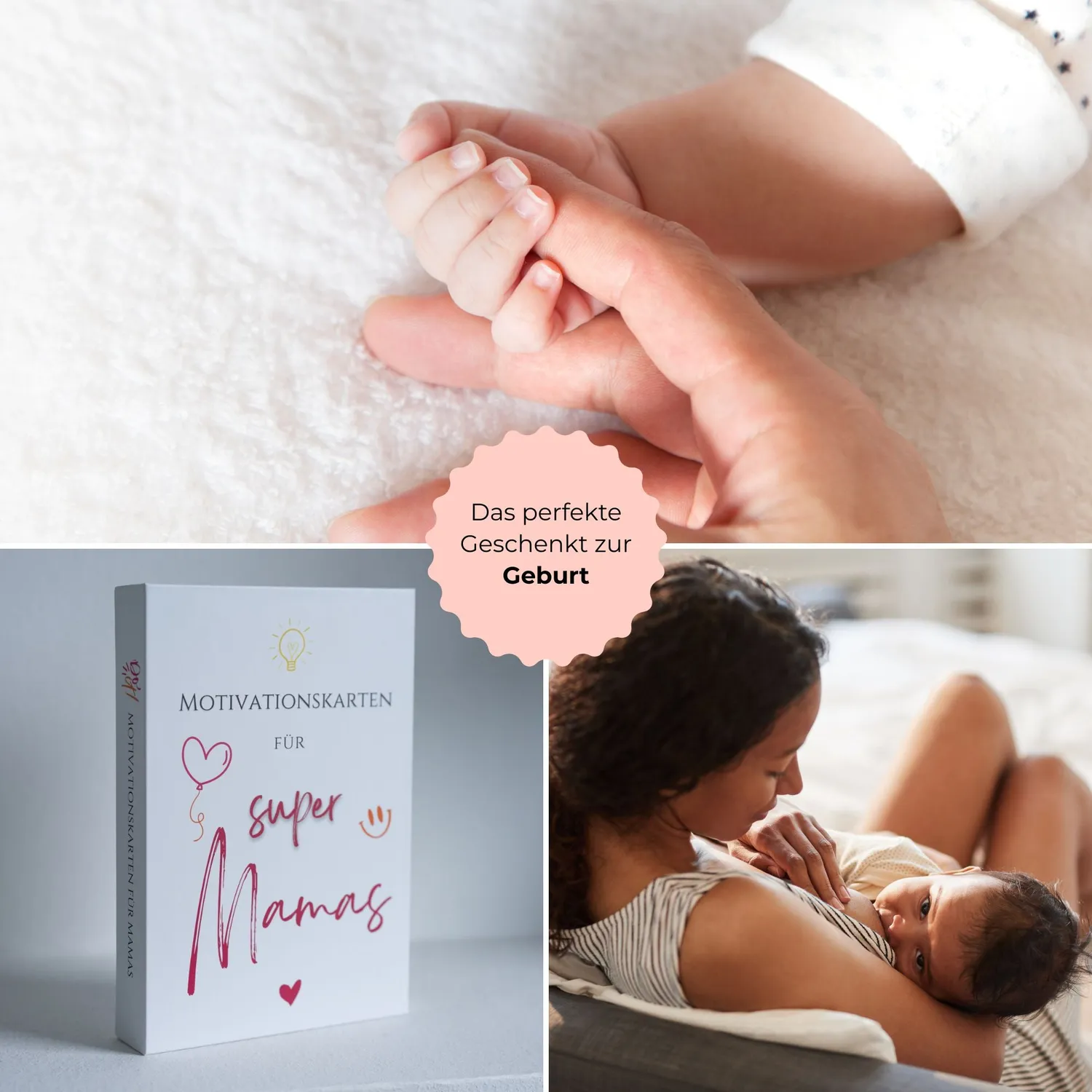 Lilly Braun Mama motivatiekaarten box 40 stuks kraamcadeau