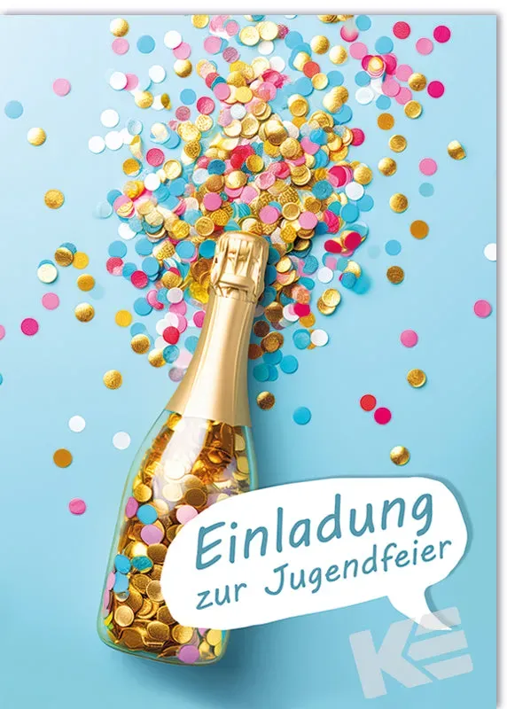Kurt Eulzer 17-3770 uitnodiging jeugdfeest 5 stuks
