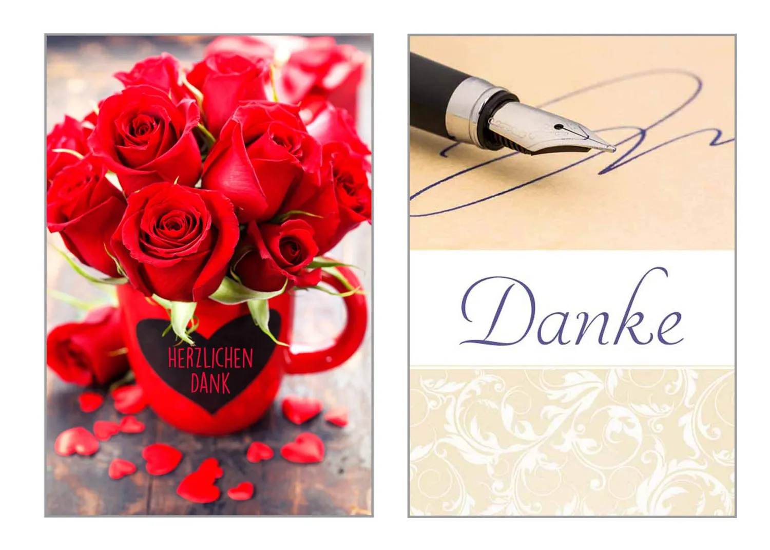 Edition Seidel 20112 bedankkaarten set van 6 met envelop blanco