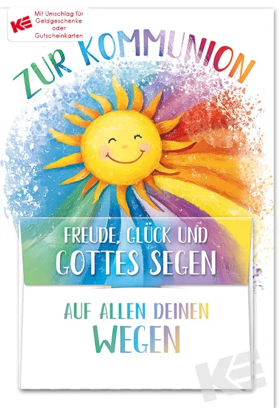 Kurt Eulzer 12-1087 communie geldkaart zon 1 stuk