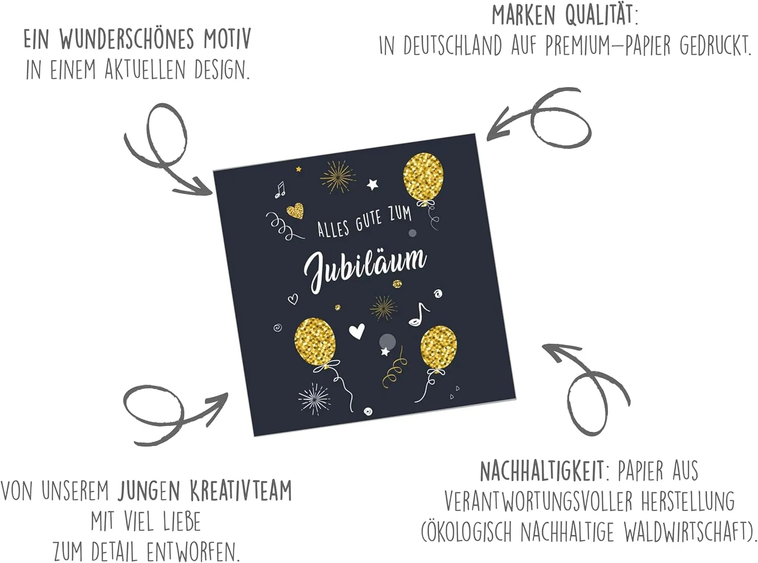 Edition Seidel Premium jubileumkaart JQ101 vierkant
