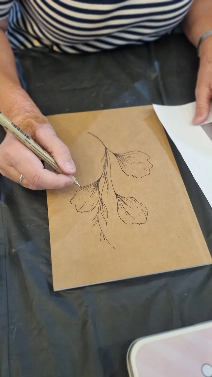 Blad & Beeld Aquarelkaarten & Boekenleggers workshop