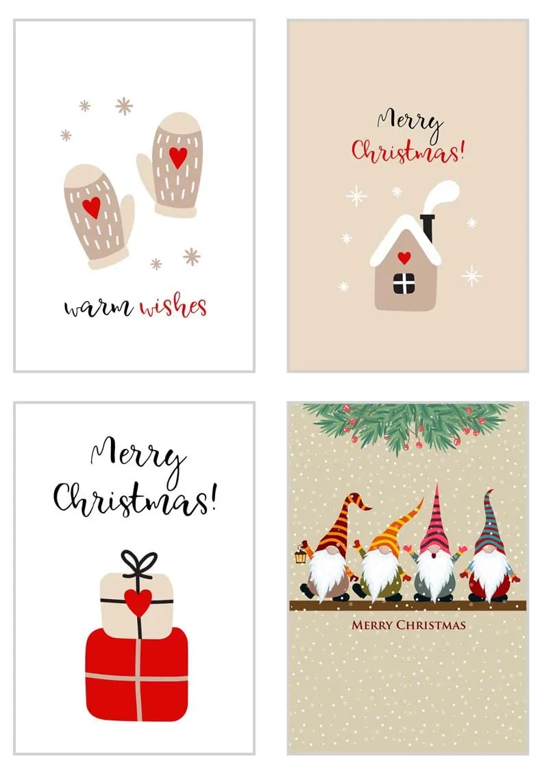 Edition Seidel 21785 kerstkaarten set 20 designer