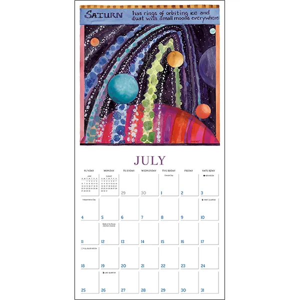 Sellers Publishing Sun Moon Stars 2027 wandkalender cosmos