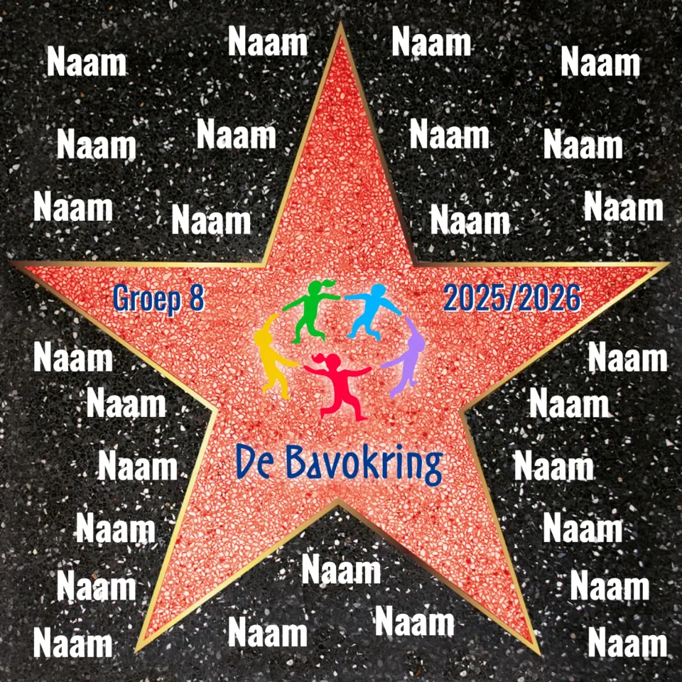 Gozi De Bavokring stoeptegel template persoonlijk
