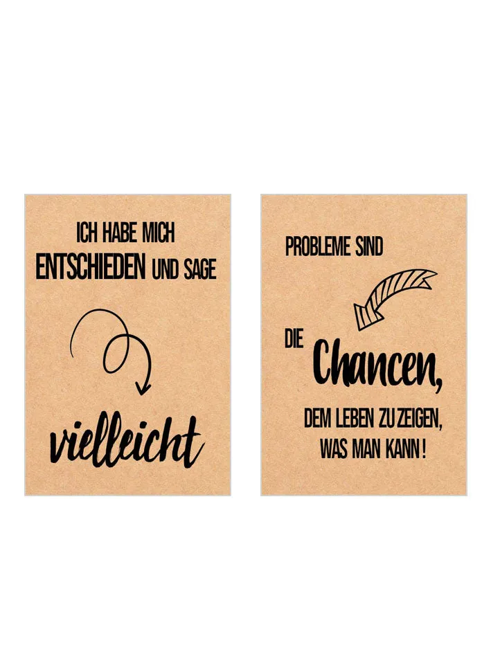 Edition Seidel Leben & Momente 20836 postkaarten kraftpapier set