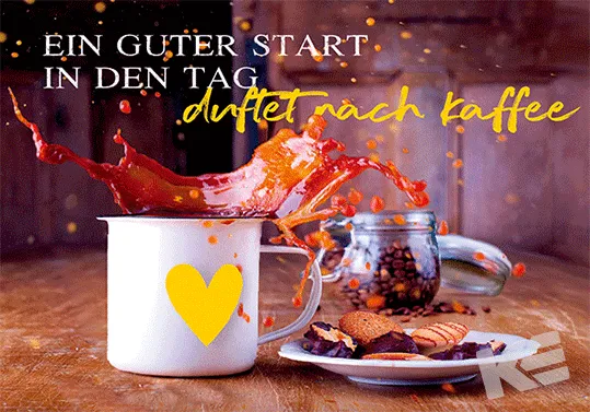 Kurt Eulzer 30-2381 ansichtkaart koffie koekjes 3D