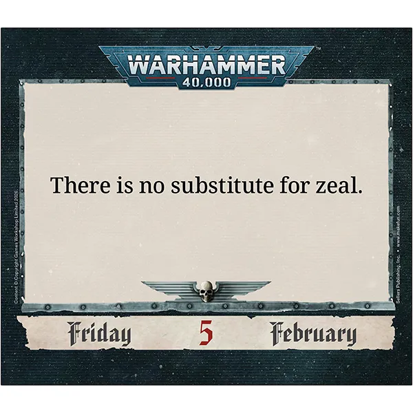 Sellers Publishing Warhammer 40.000 2027 dagkalender box