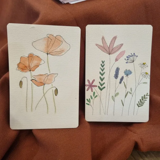 Blad & Beeld Aquarelkaarten & Boekenleggers workshop