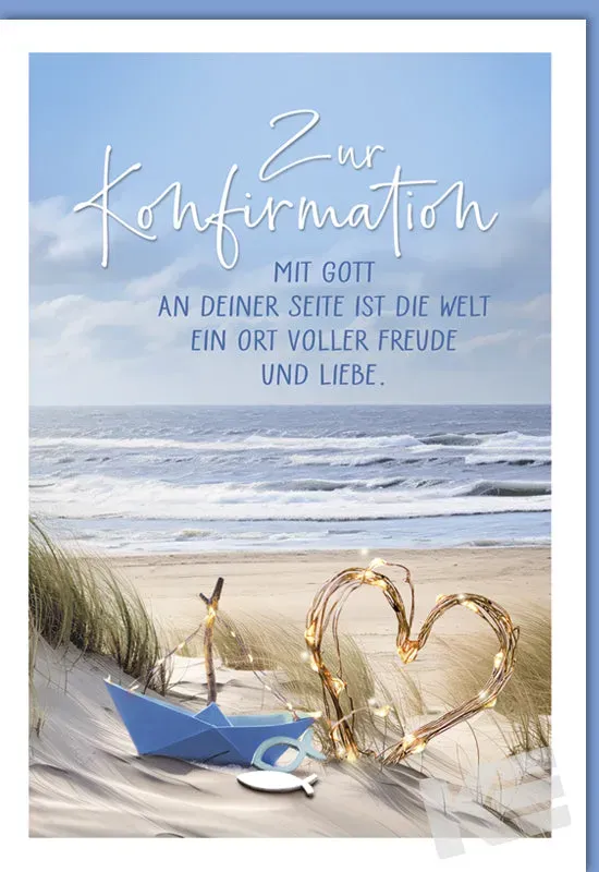 Kurt Eulzer 11-1073 Confirmatie kaart zee schip hart