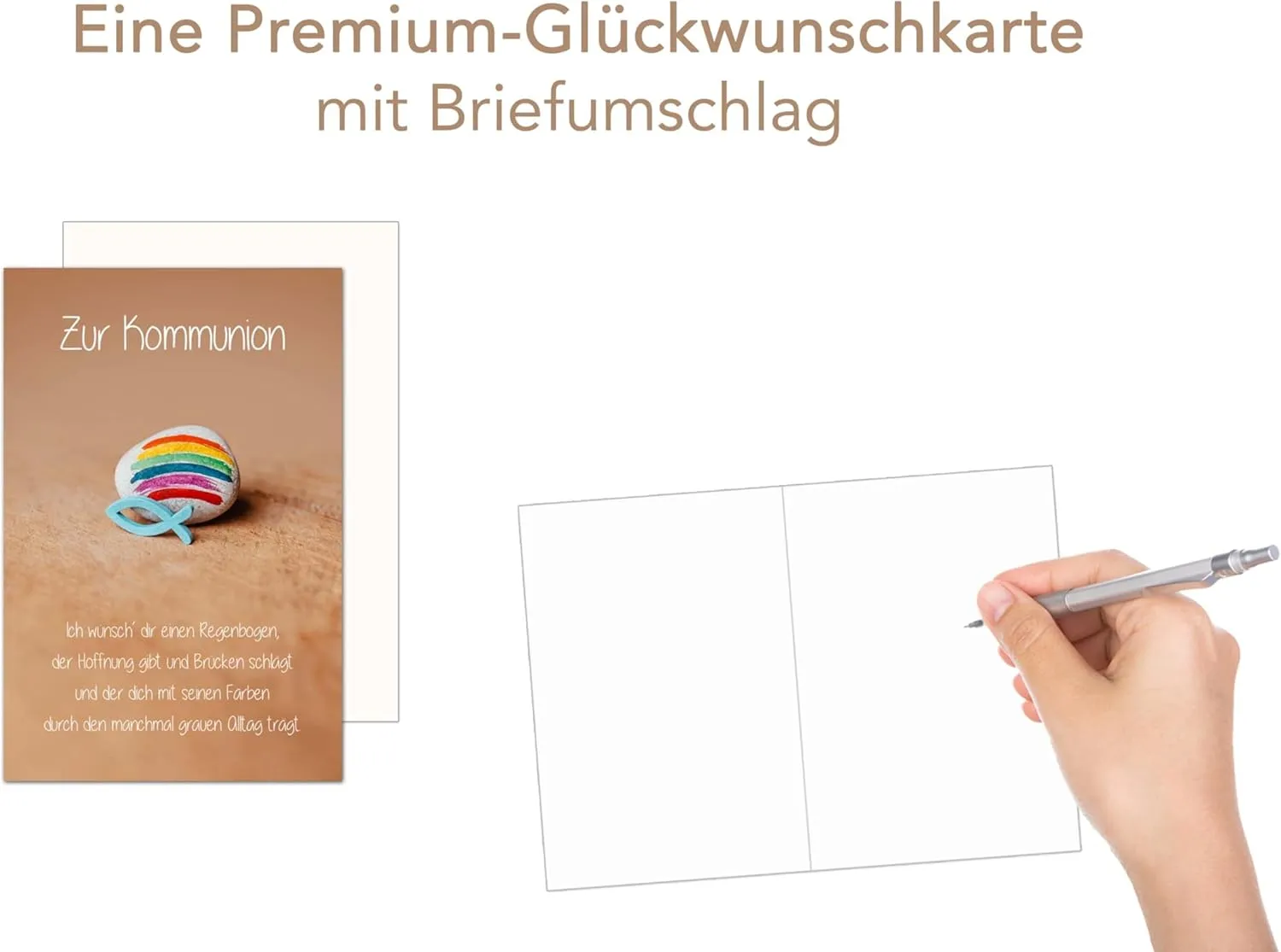 Edition Seidel Premium KO291 SW024 communiekaart vis regenboog