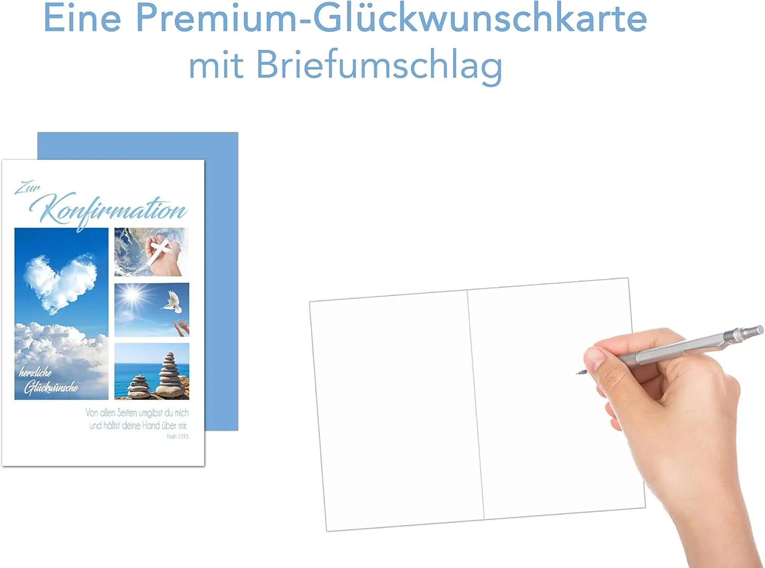 Edition Seidel KF287 vormselkaart met envelop zee