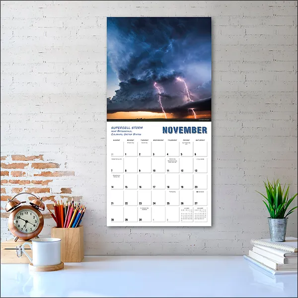 Sellers Publishing Weather Gone Wild wandkalender 2027 weer
