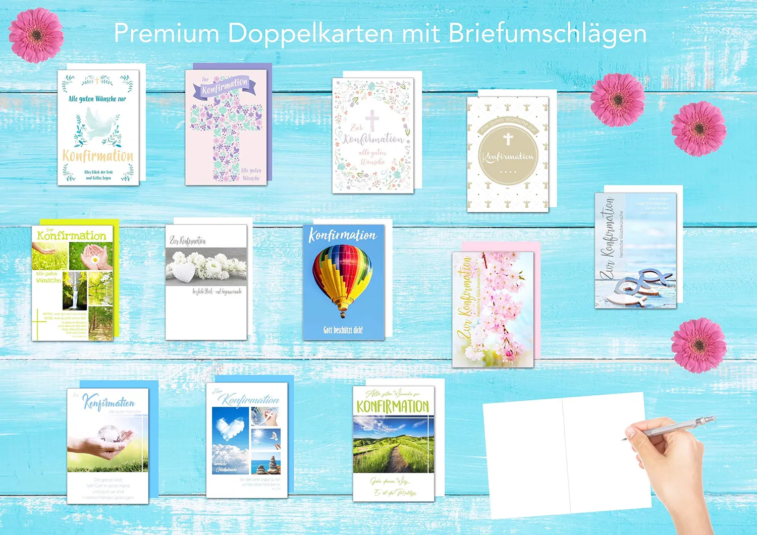 Edition Seidel 20508 confirmatiekaarten 24 stuks mix