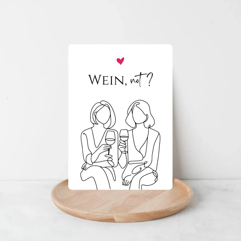 Lilly Braun Wein not 5017 postkaart humor