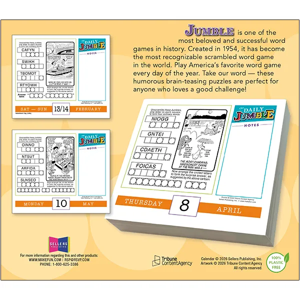Sellers Publishing Daily Jumble 2027 dagkalender woordspel
