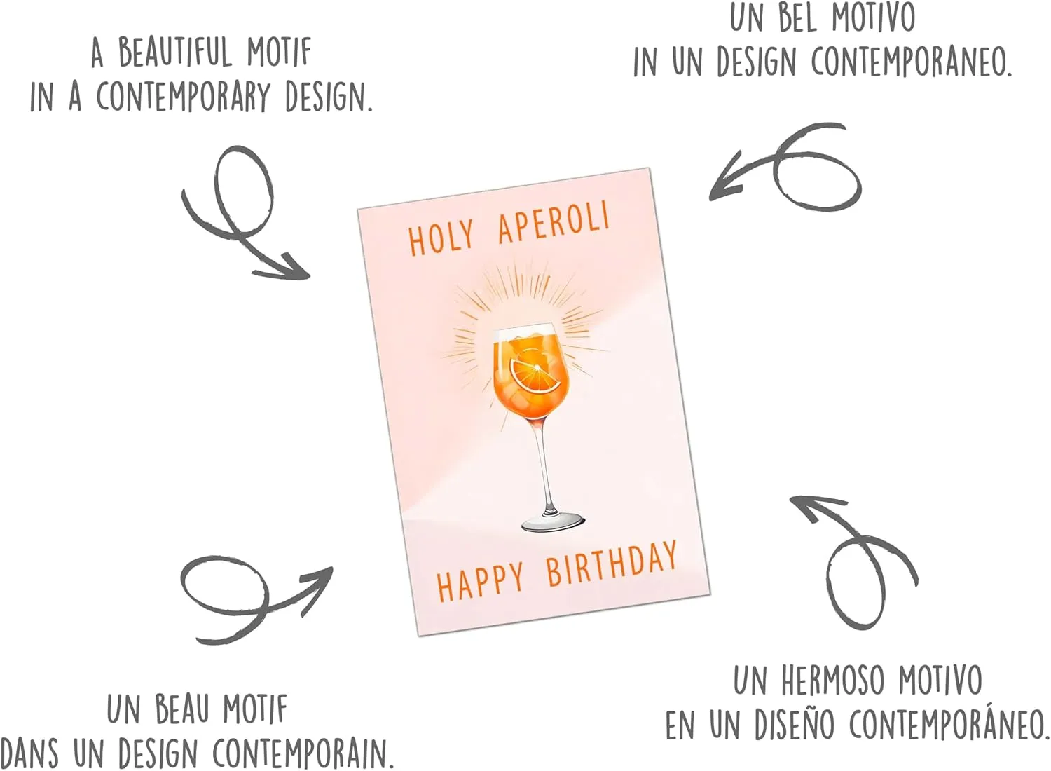 Edition Seidel Holy Aperoli verjaardagskaart met envelop