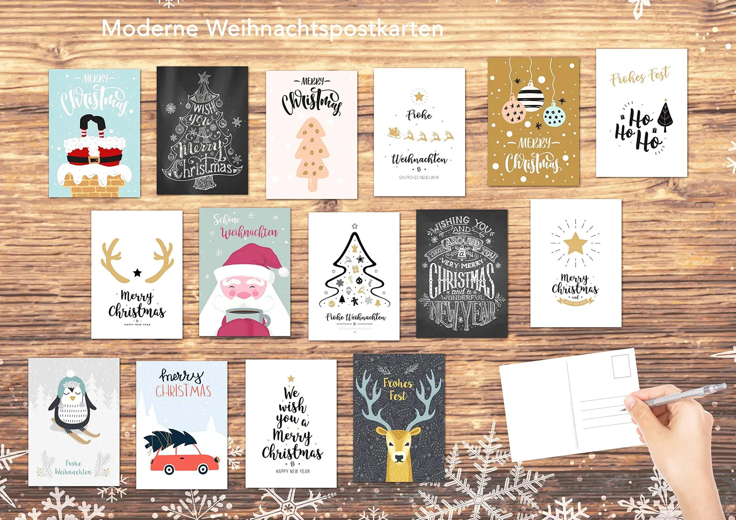 Edition Seidel 20806 kerstkaarten postkaarten set 30 vintage