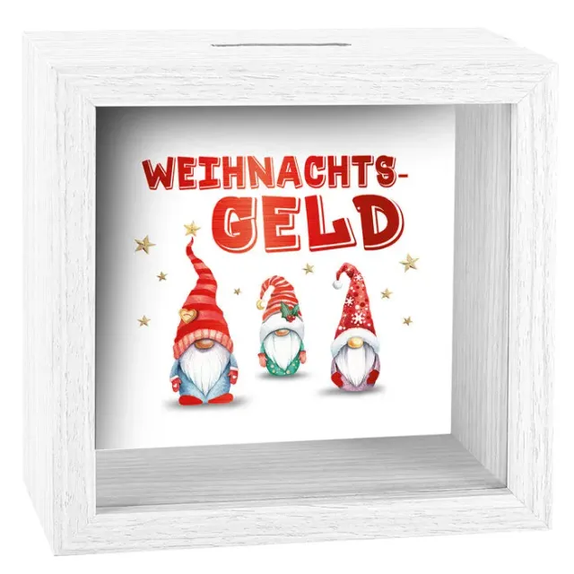 Kurt Eulzer 01-0347 spaarpot hout kabouter 11x11 cm