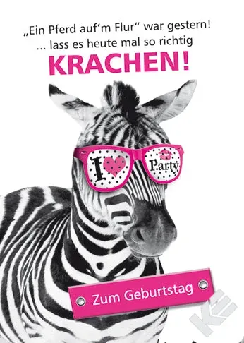 Kurt Eulzer 30-1508 wenskaarten zebra set 10 stuks