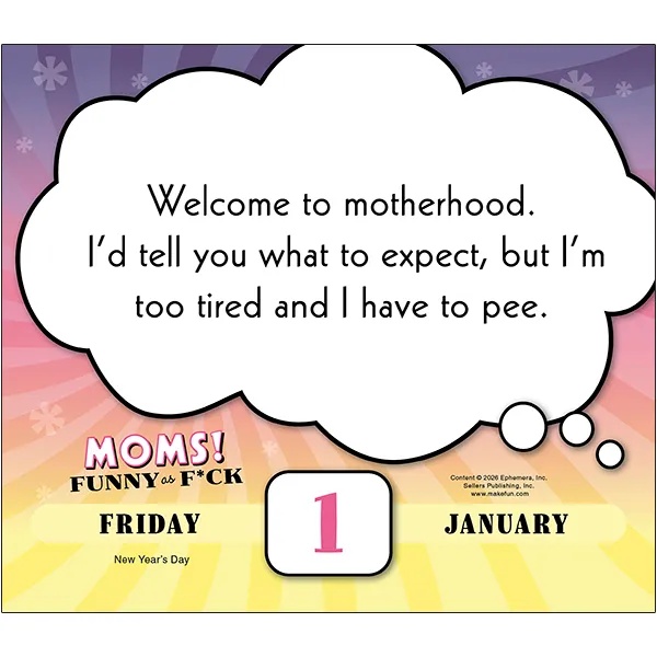 Sellers Publishing Moms Funny as F*ck 2027 dagkalender