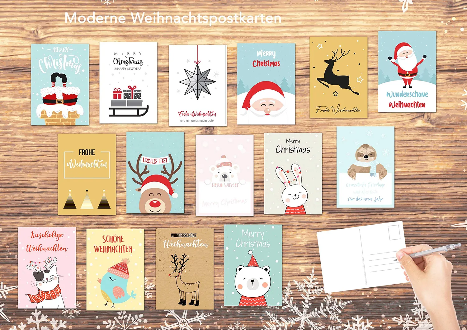Edition Seidel 20669 kerst postkaarten 30 stuks mat