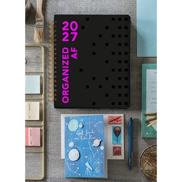 Sellers Publishing Organized AF Deluxe agenda 2027 hardcover 17 maanden