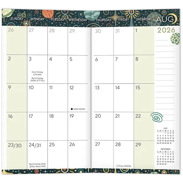 Sellers Publishing Cosmic Dreams 2027 pocket planner klein