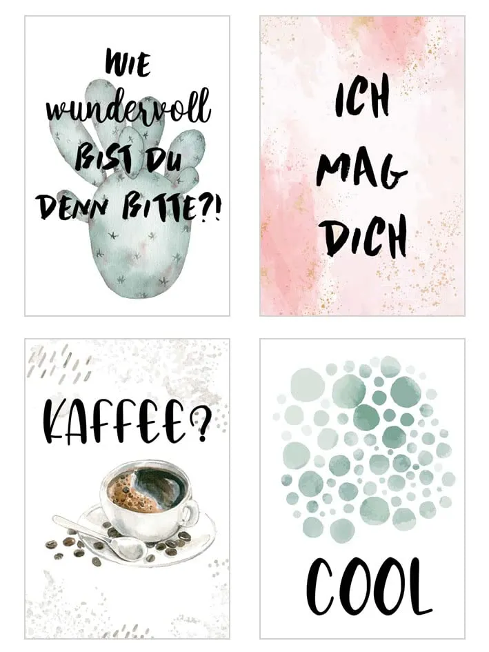 Edition Seidel Leben & Momente 21501 postkaarten set 25 spreuk