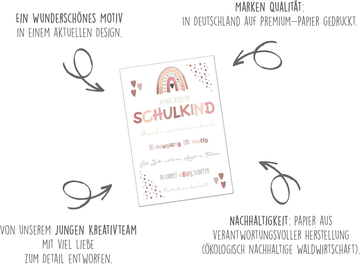 Edition Seidel Premium ES155 inschulingskaart roze meisje