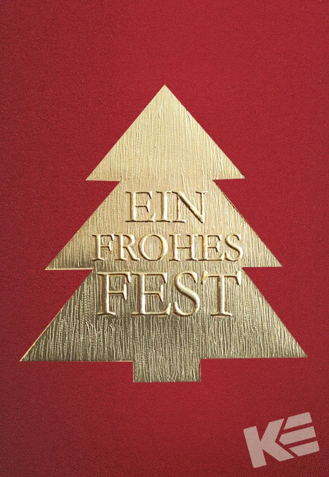 Kurt Eulzer 23-4668 kerstlabels kerstbomen 5 stuks