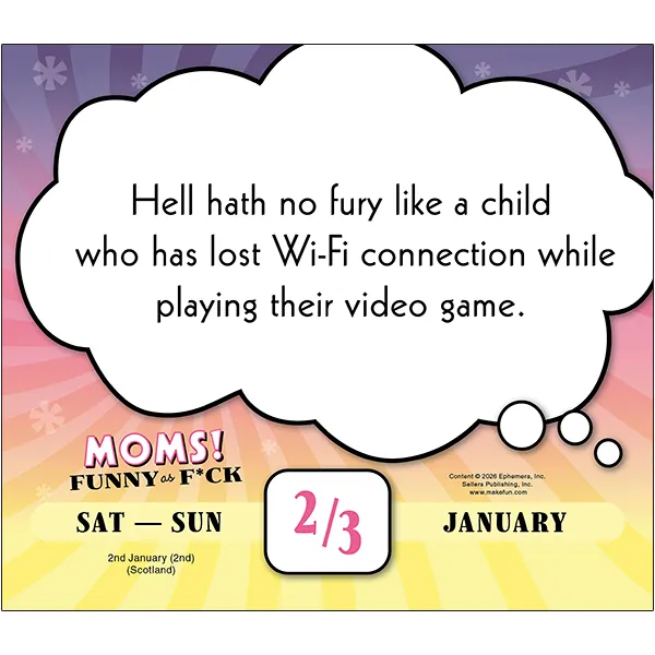 Sellers Publishing Moms Funny as F*ck 2027 dagkalender