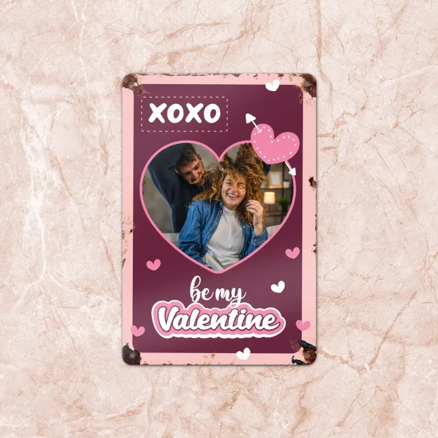 Gozi Valentijn metalen bord 20x30cm persoonlijk