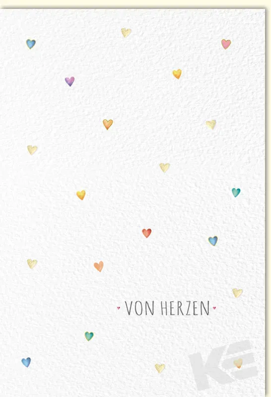 Kurt Eulzer 41-1189 wenskaart Beautiful Green harten
