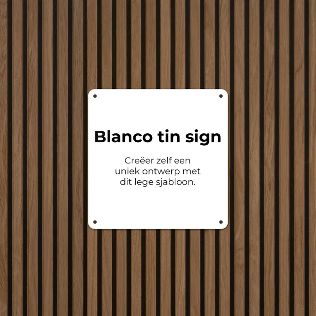 Gozi Blanco metalen bord 20x20cm zelf ontwerpen