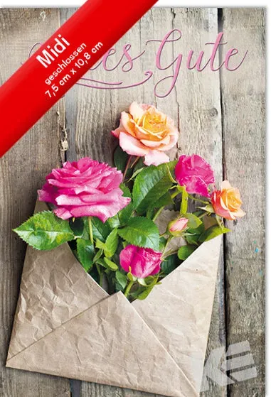 Kurt Eulzer 45-4119 wenskaart met envelop bloemen