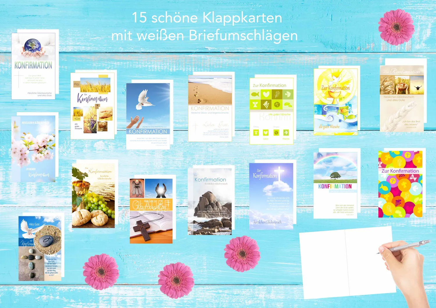 Edition Seidel 20218 Confirmatiekaarten 15 stuks met envelop