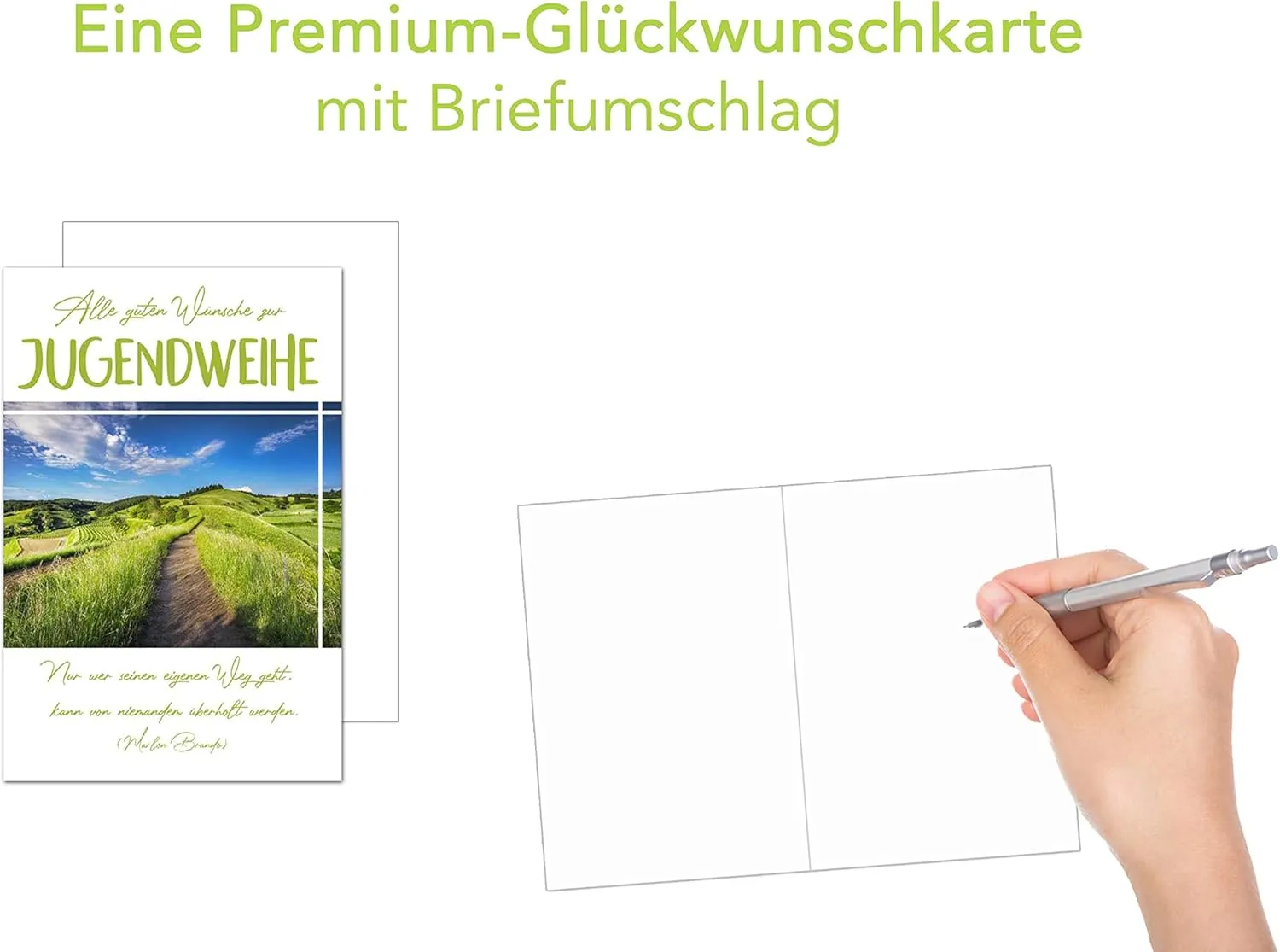 Edition Seidel Premium JW122 jeugdwijding kaart landschap wens