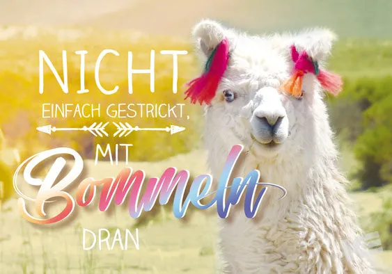 Kurt Eulzer 30-2378 postkaart alpaca 3D dwars