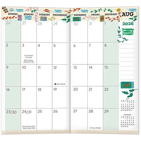 Sellers Publishing Sardine Sensation 2027 zakagenda pocket