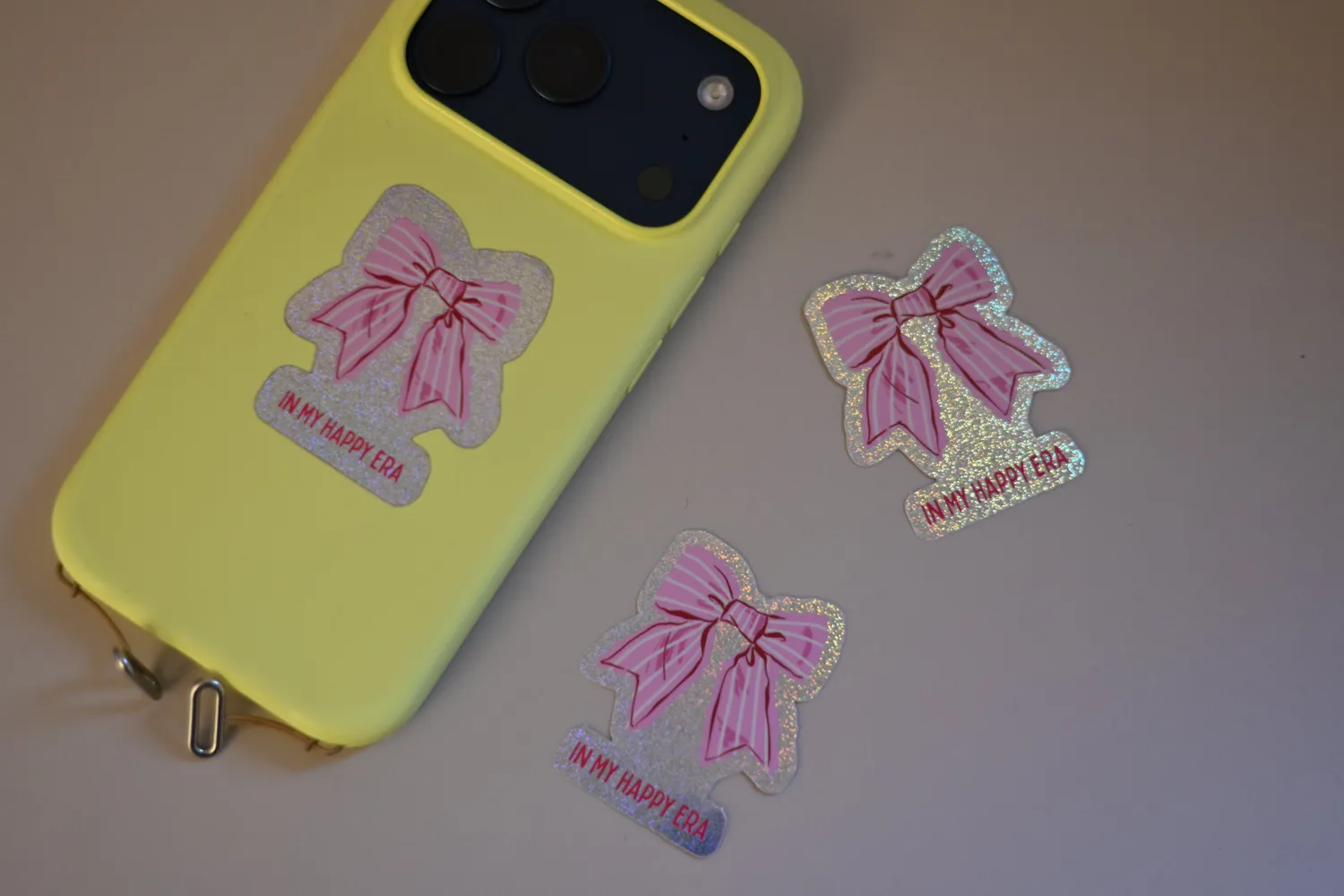 Lilly Braun In my happy era sticker glitter 1 stuk