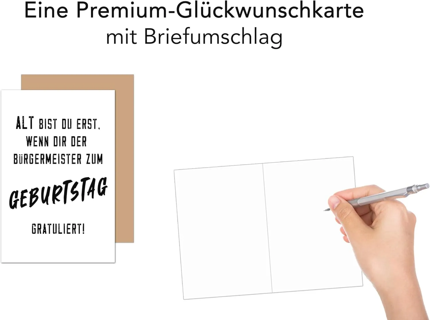 Edition Seidel G3571 verjaardagskaart met envelop grappig