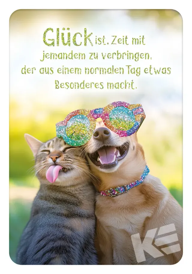 Kurt Eulzer Spruchreif 30-0038 postkaarten kat hond 10 stuks