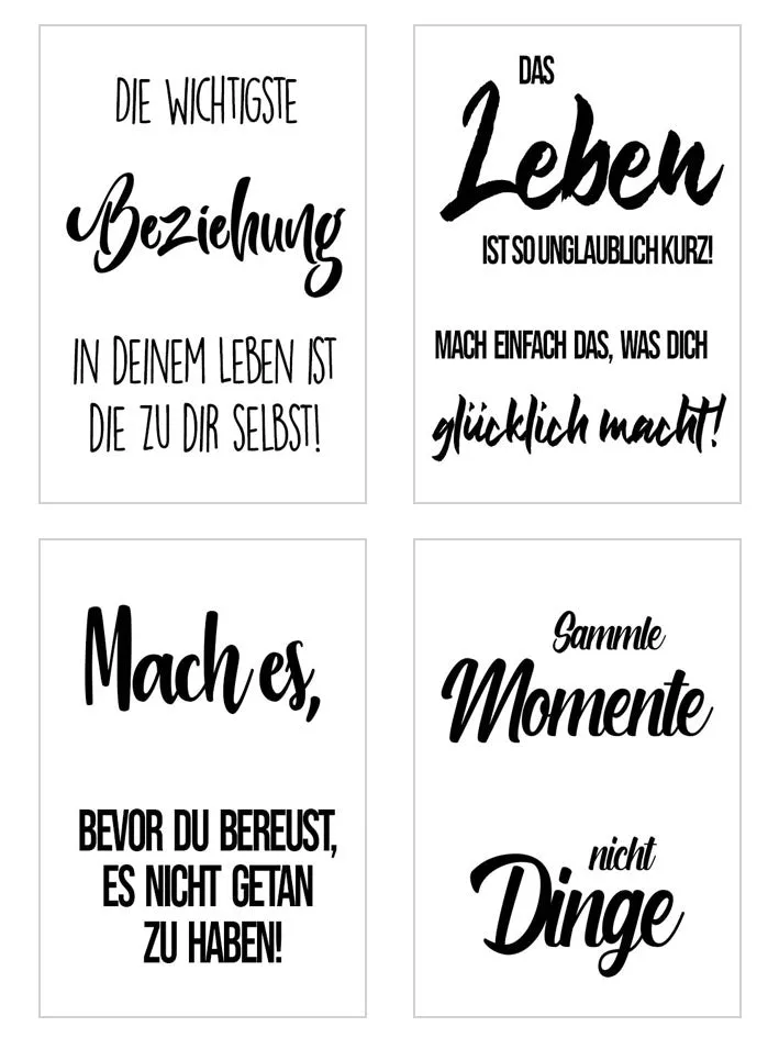 Edition Seidel Leben & Momente 20542 postkaarten set 25 spreuken