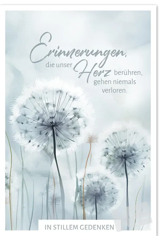 Kurt Eulzer 81-1065 condoleancekaart paardenbloem