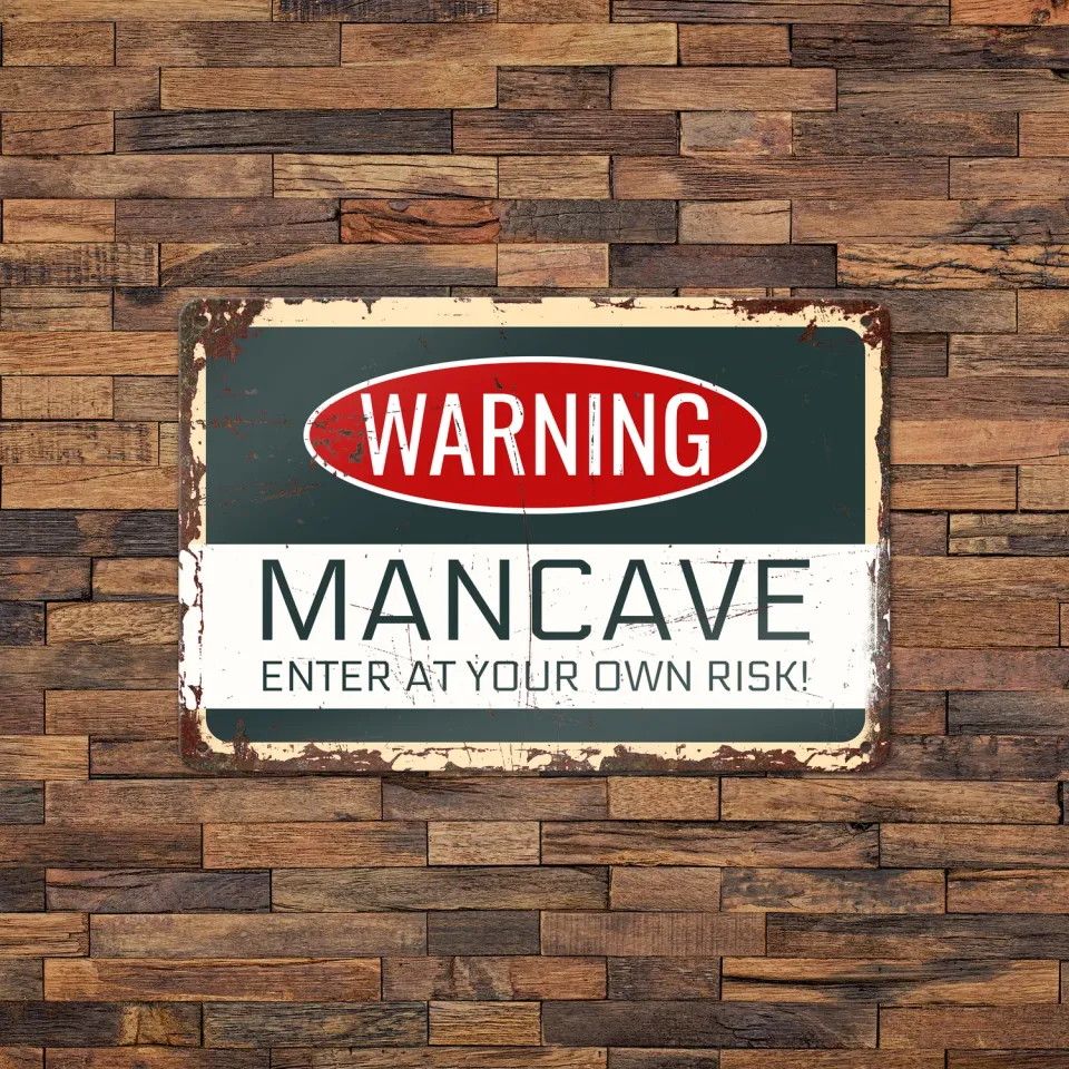 Gozi Warning metalen bord 30x20cm grappig