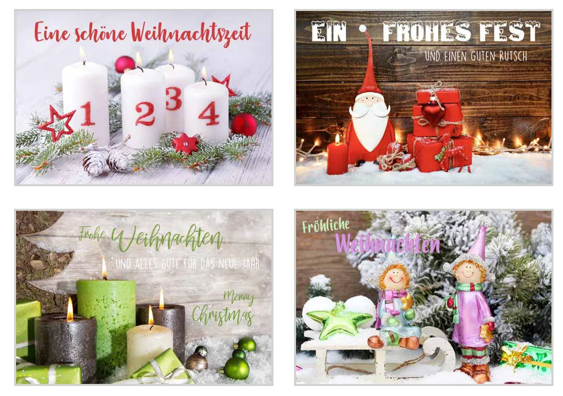 Edition Seidel kerstkaarten 20148 set 12 met envelop