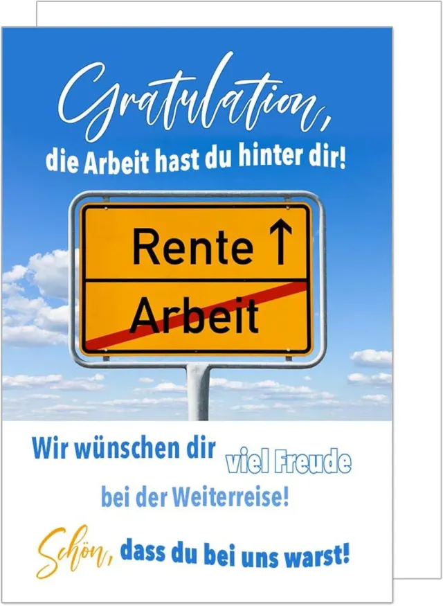 Edition Seidel R135 pensioenkaart afscheid met envelop